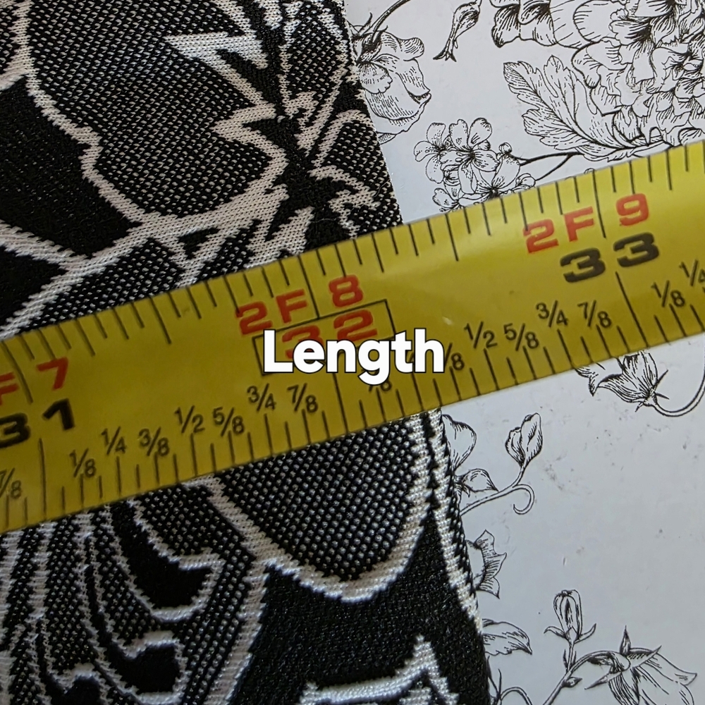 Peter Nygard Black and White Floral Long Jacket - Picture 10 of 13